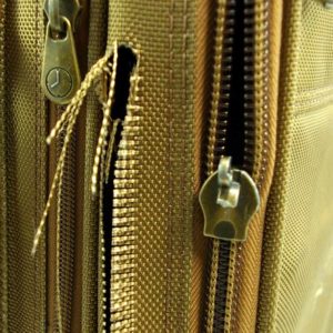 broken zipper on luggage