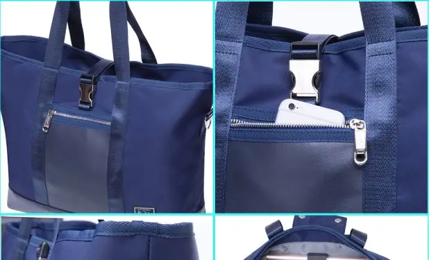 Blue tote bag