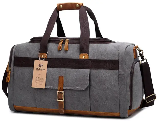 Weekender Bag with Shoes Compartment for Men Women MALPLENA Oriental Style Leaves Travel Duffel Bag 