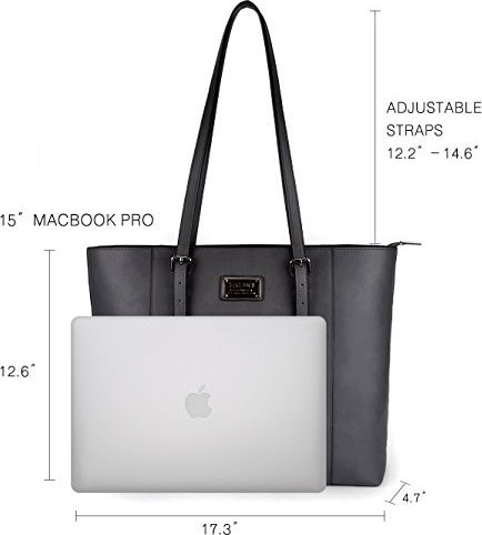 Laptop and a tote bag